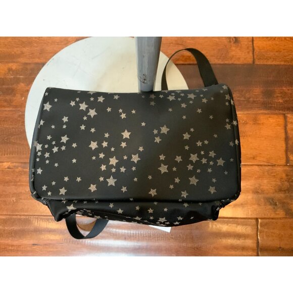 Kate Spade Black Chelsea The Little Better Scattered Stars Medium Backpack - Picture 8 of 9